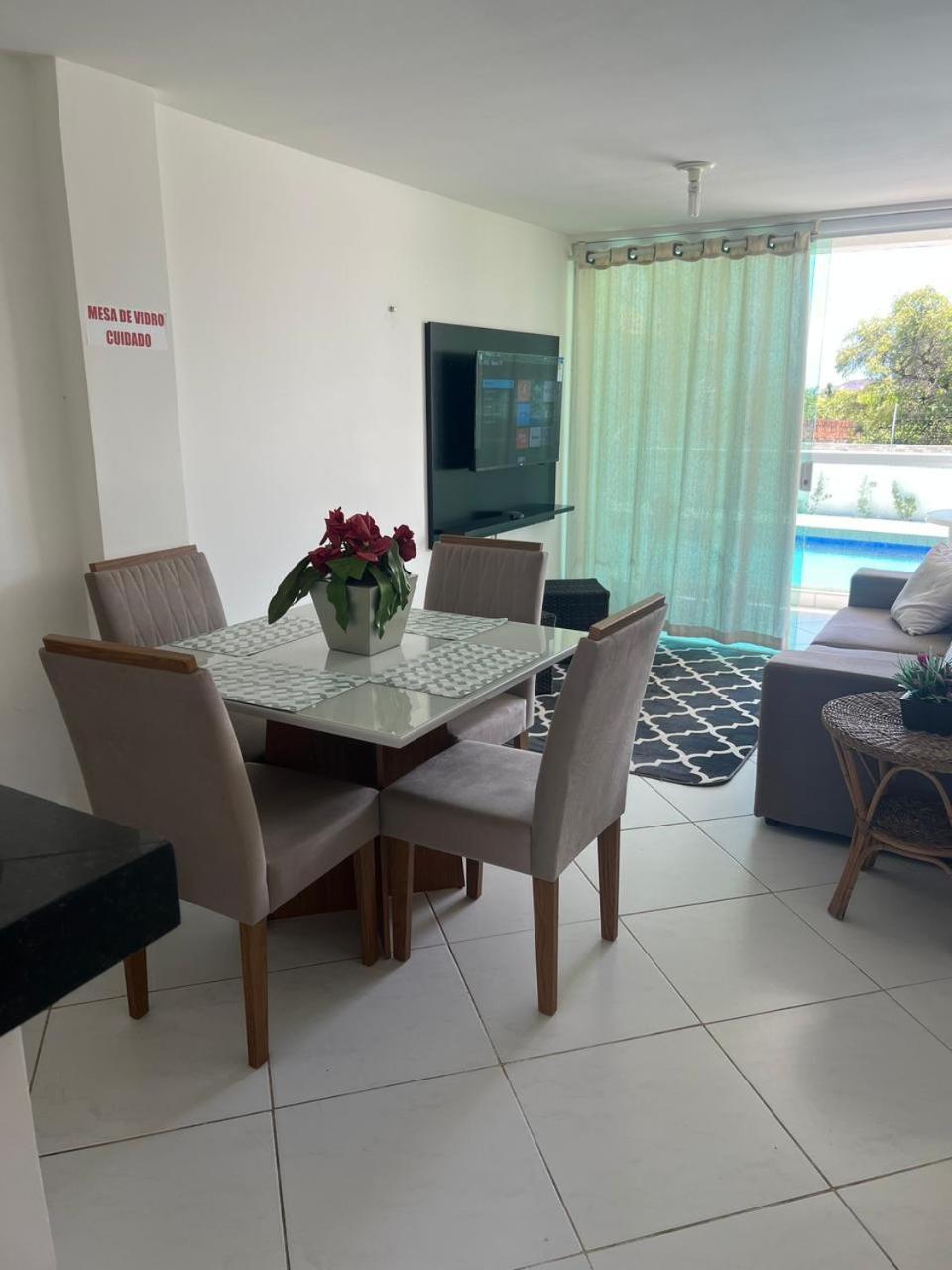 Mar E Sol Residencial 2 Quartos C Ar Condicionado,500 Metros Da Praia De Jacuma Apartment Конде Екстериор снимка